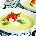 courgettesoep met krokante ham