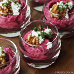 mousse van biet en geitenkaas