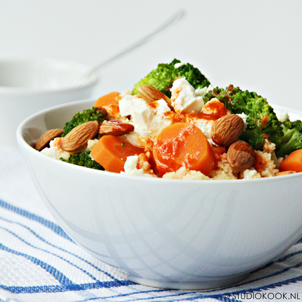 vegetarische couscous met harissa