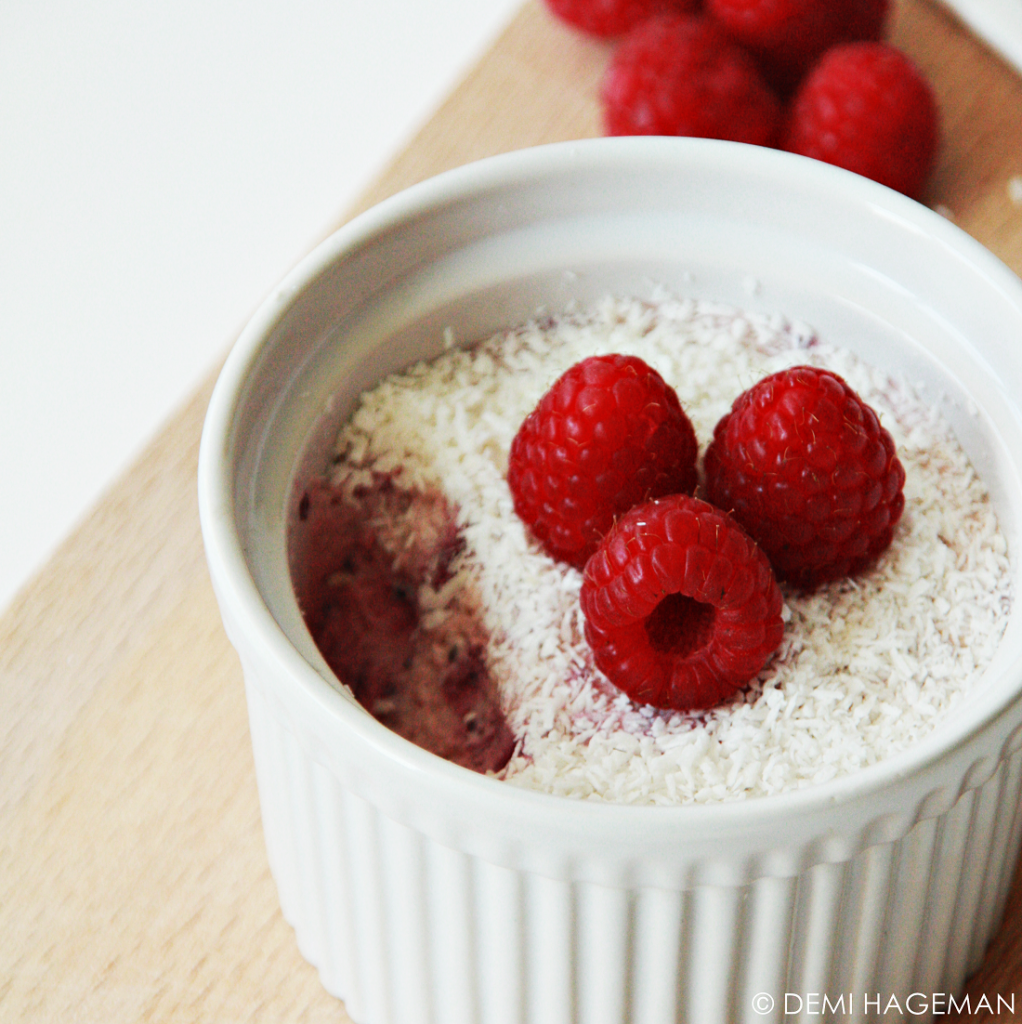 bosvruchtenmousse met kokos