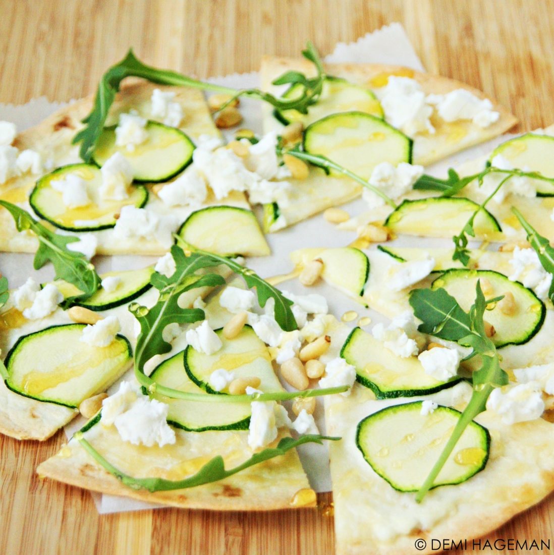 pizza met courgette