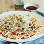 Okonomiyaki - Japanse pannenkoek met groenten en spek