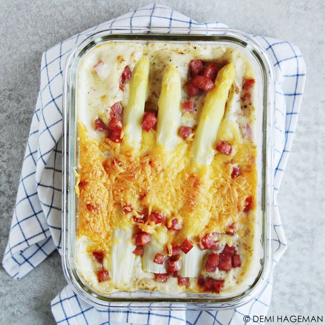 lasagne met witte asperges