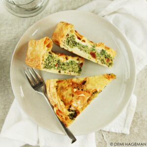 boerenkoolquiche met clemont rouge