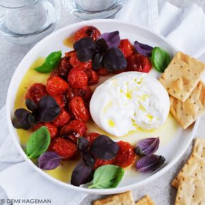 paarse basilicum salade