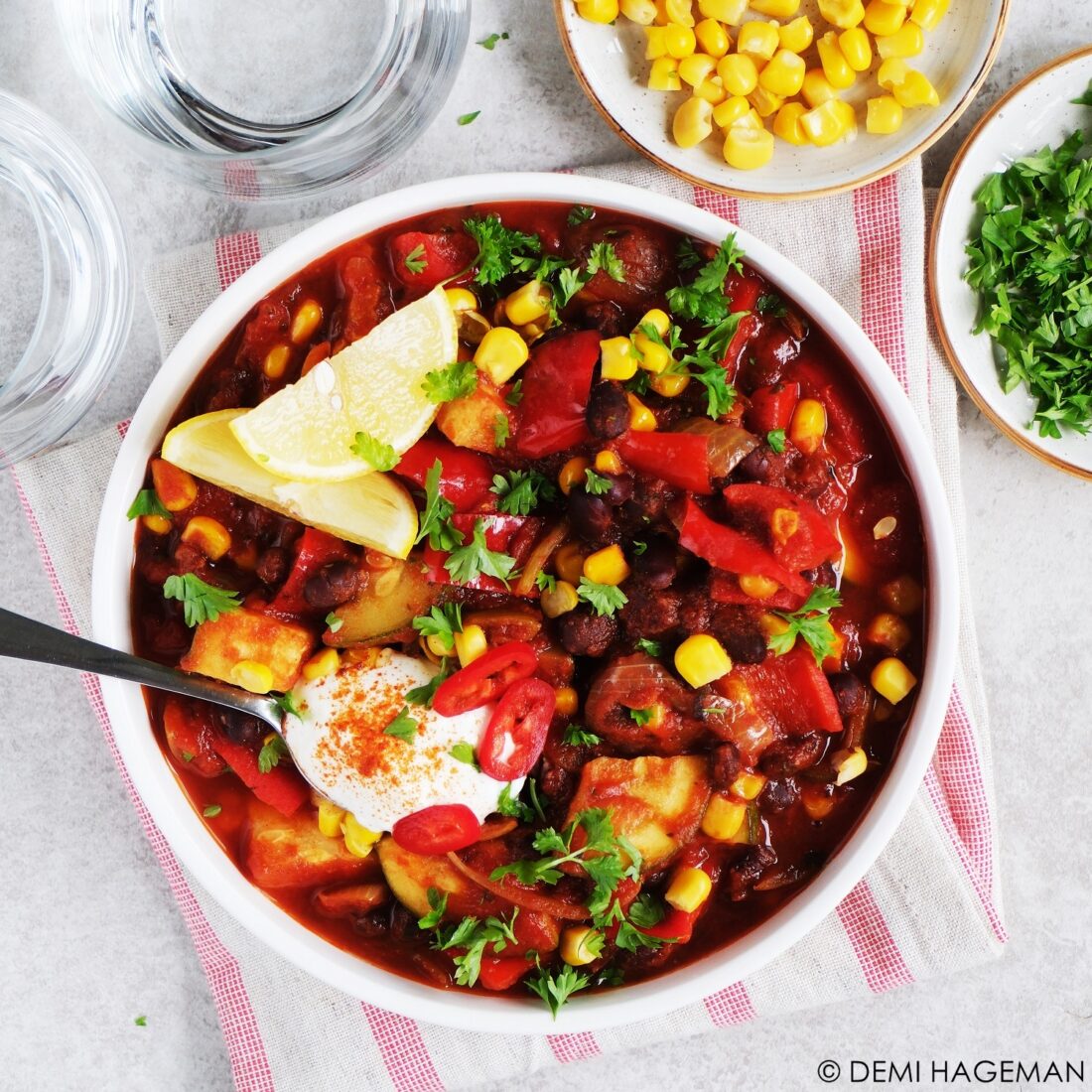 slowcooker chili sin carne