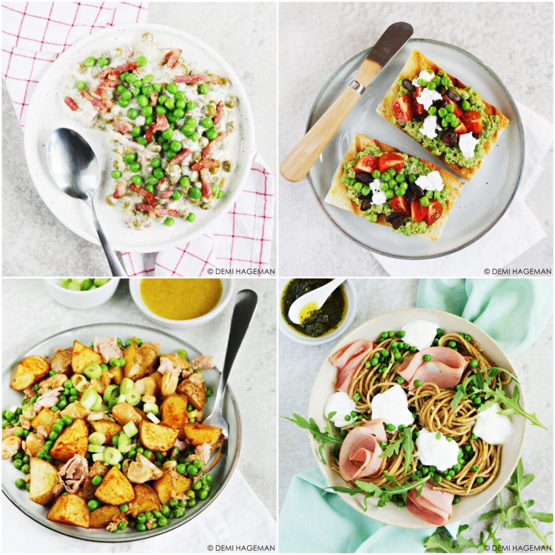 recept met doperwten