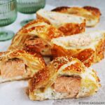 Zalm en croute - zalm in bladerdeeg met roomkaas zalm en croute