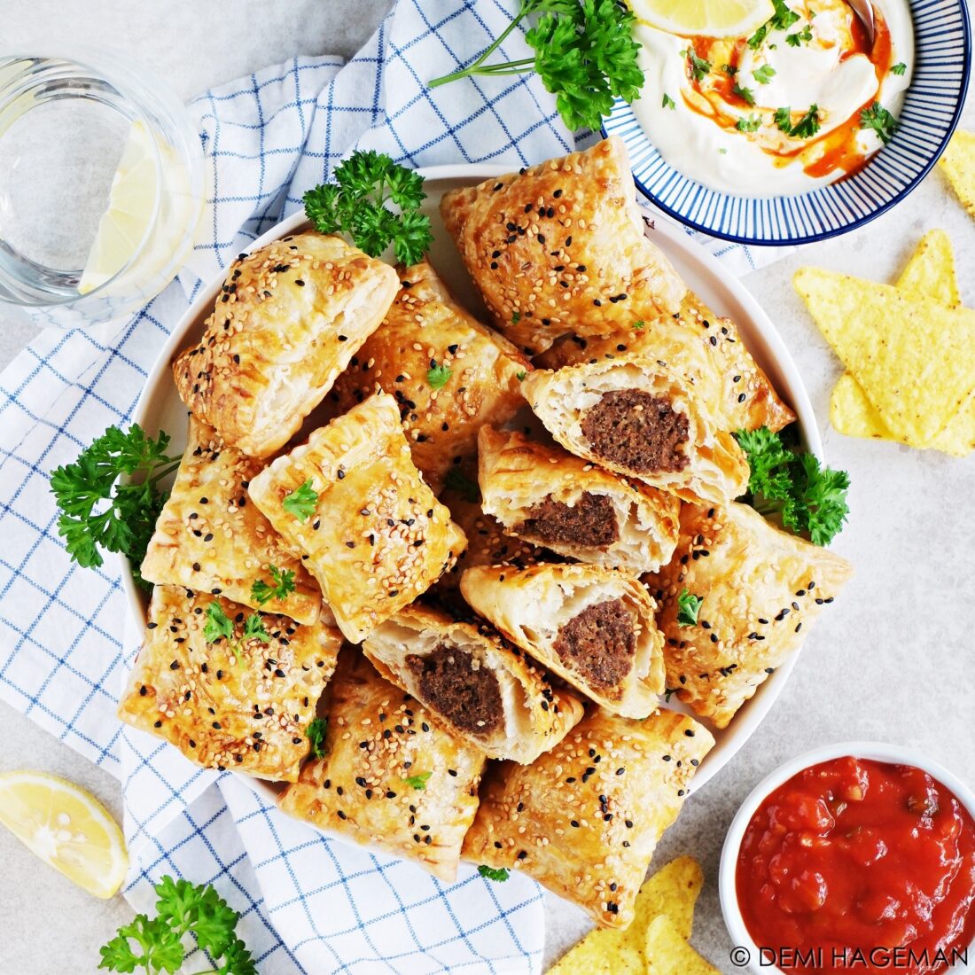 fajita bladerdeeghapjes